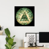 Koel en uniek Camouflage Illuminati Poster (Thuiskantoor)