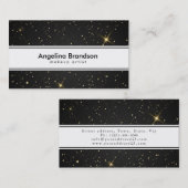 Koel en uniek Visitekaartje witte Confetti (Voorkant / Achterkant)