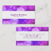 Koel en unieke witte Confetti Visitekaartje (Voorkant / Achterkant)