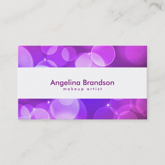 Koel en unieke witte Confetti Visitekaartje (Voorkant)