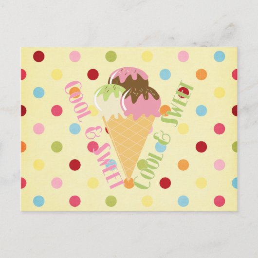 Koel en zoet briefkaart (Voorkant)