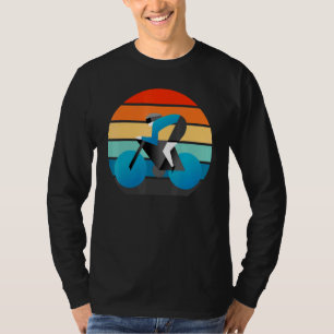 Koel En Zonsondergang Wegwielrenhelm Met Vizier T-shirt