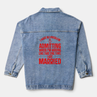 Koel, enkel gescheiden voor mannen, echtscheiding denim jacket