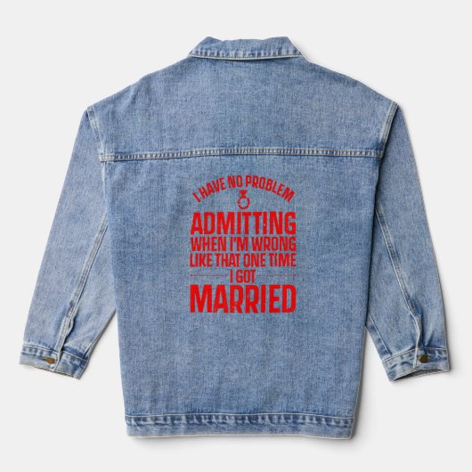 Koel, enkel gescheiden voor mannen, echtscheiding  denim jacket (Achterkant)