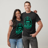 Koel esthetisch aap hoofd gasmasker Comic ontwerp T-shirt (Unisex)