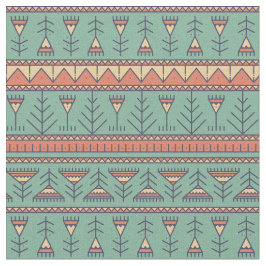 Koel Etnisch patroon Turquoise achtergrond Trendy Stof