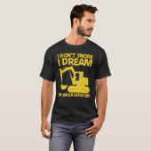 Koel-excavator voor mannen - zware apparatuur oper t-shirt (Voorkant volledig)