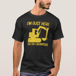 Koel-excavator voor mannen - zware apparatuur oper t-shirt