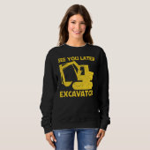Koel-excavator voor mannen - zware apparatuur oper trui (Voorkant volledig)
