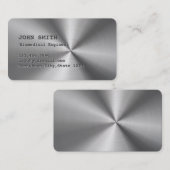 Koel Faux Roestvrij staal Biomedisch Visitekaartje (Voorkant / Achterkant)