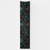 Koel feest verfspetters 2.5x12 vinyl spandoek (Verticaal)