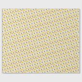 Koel feestelijk eerste seizoen baby verjaardag cadeaupapier (Vlak)