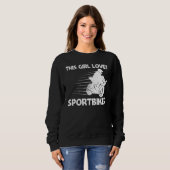 Koel fiets voor Kinder vakbeweging voor meisjes Trui (Voorkant volledig)