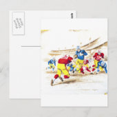 Koel  Football Spelspelers Foto Afbeelding Briefkaart (Voorkant / Achterkant)