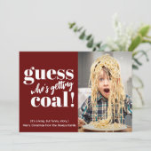 Koel Funny Kaart voor kerstmis foto's (Staand voorkant)