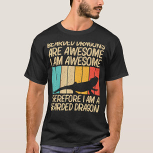 Koel gebakken draak voor mannen hertiele hagedis t-shirt