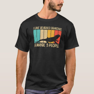 Koel gebakken draak voor mannen hertiele hagedis t-shirt
