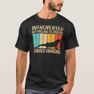 Koel gebakken draak voor mannen hertiele hagedis t-shirt
