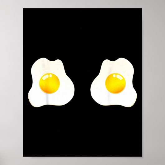 Koel Gebakken Eieren Ei Zonnige Kant Poster (Voorkant)
