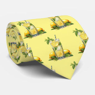 Koel gebonden limonadepatroon stropdas