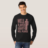 Koel gebroken arm voor kinderen Funny Grativity Ga T-shirt (Voorkant volledig)