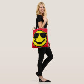 Koel geel + je rug. en ideeën tote bag (Op model)