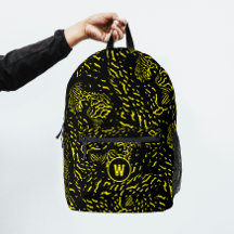 Koel Geel Tijger Wild Dier Print Monogram