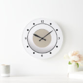 Koel Geen cijfers op het witte Lijst op Aangepaste Grote Klok (Huis)