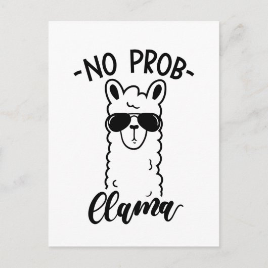 Koel Geen Lama Prob Briefkaart (Voorkant)