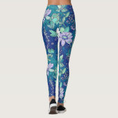 Koel gekleurde bloemleggings leggings (Achterkant)