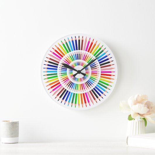 Koel gekleurde encils grote klok (Huis)