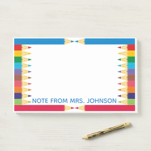 Koel gekleurde potloodhouder post-it® notes (Op bureau)