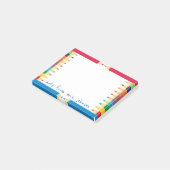 Koel gekleurde potloodhouder post-it® notes (Schuin)