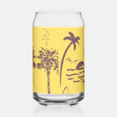 Koel  gele tropische ketting blikvorm glas (Rechts)