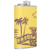 Koel  gele tropische ketting heupfles (Rechts)