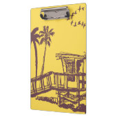 Koel  gele tropische ketting klembord (Links)