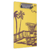 Koel  gele tropische ketting klembord (Rechts)