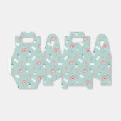 koel, gelijkmatig gesneden zurse patroon bedankdoosjes (Uitgevouwen)