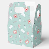 koel, gelijkmatig gesneden zurse patroon bedankdoosjes (Geopend)