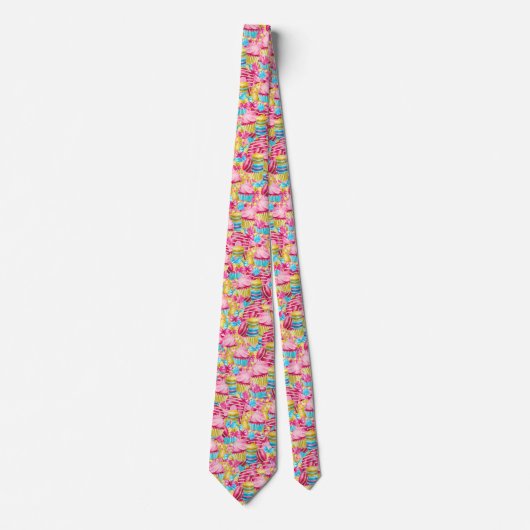 koel gemengd snoepgoed betegeld patroon stropdas (Voorkant)