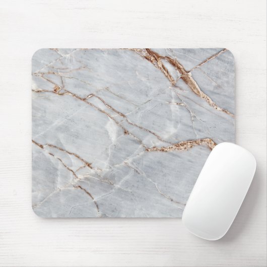 Koel Geometric Grey Gold Marble Muismat (Met muis)