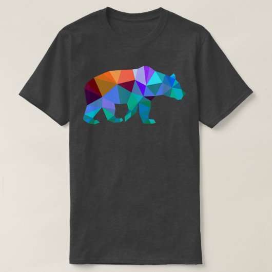 Koel Geometrisch Beer Wildlife Mountain Animal T-shirt (Design voorkant)