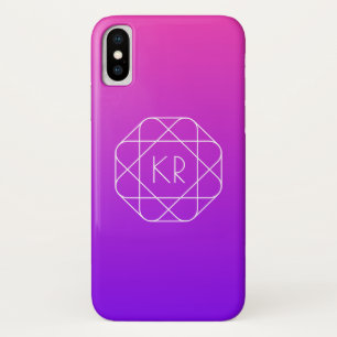 Koel Geometrisch Monogram   Magenta Paars Violet Case-Mate iPhone Case