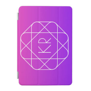 Koel Geometrisch Monogram   Magenta Paars Violet iPad Mini Cover