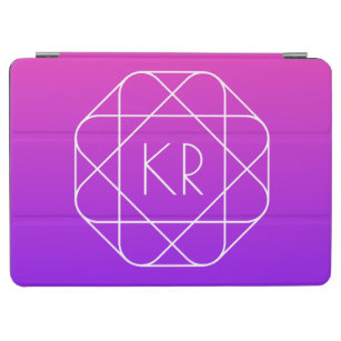 Koel Geometrisch Monogram   Magenta Paars Violet iPad Air Cover