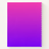 Koel Geometrisch Monogram | Magenta Paars Violet Notitieboek (Achterkant)