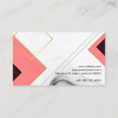 Koel Geometrisch Monogram Visitekaartje (Achterkant)