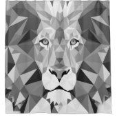 Koel Geometrische luikop Douchegordijn (Voorkant)