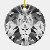 Koel Geometrische luikop Keramisch Ornament (Achterkant)