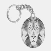 Koel Geometrische luikop Sleutelhanger (Voorkant Links)